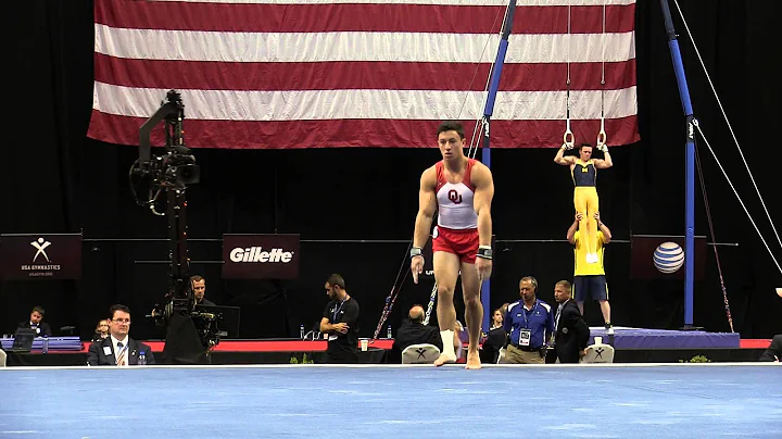 Peter Daggett  Floor Exercise  2015 P&G Championsh...