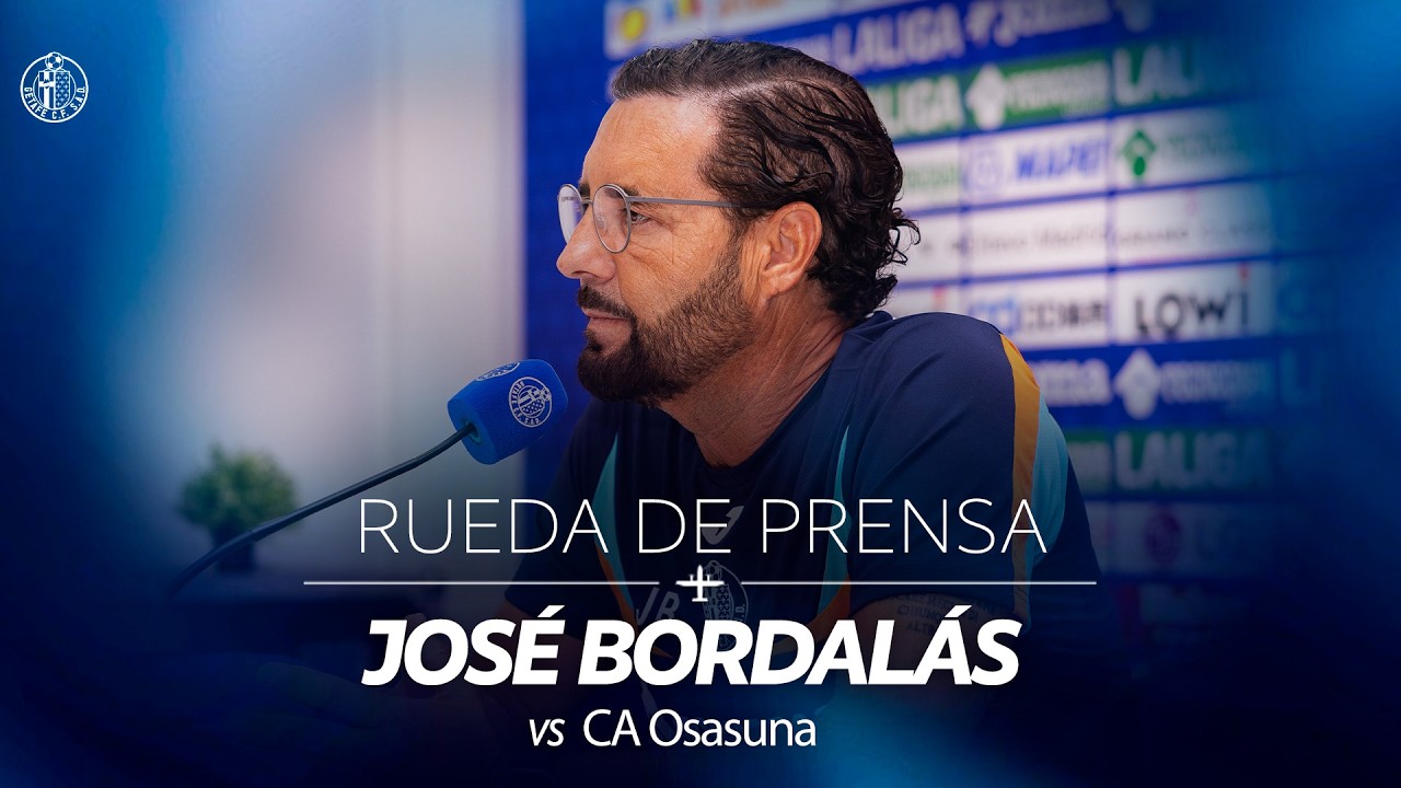 Rueda de prensa de José Bordalás - Jornada 3