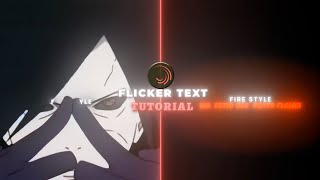 Flicker text tutorial on Alight motion (preset+)