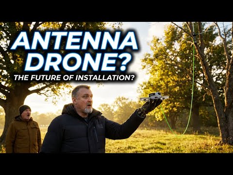 The Future of Antenna Installation? Tiny Drones