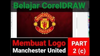 Belajar CorelDRAW PART 02 (d) : Membuat Logo Sederhana, Manchester United