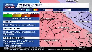 Widespread wintry mix could bring snow, sleet and freezing rain to South-Central Pa.