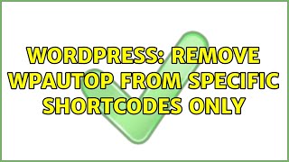Wordpress: Remove wpautop from specific shortcodes only