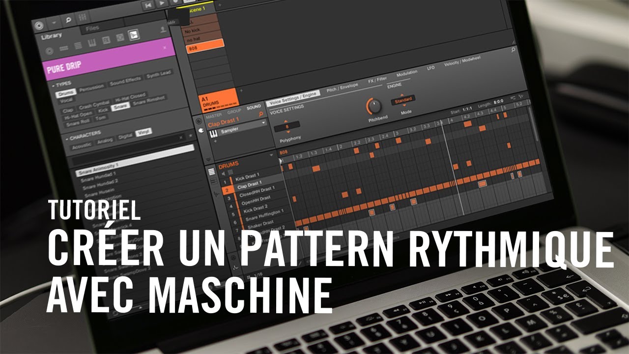 Comment créer un pattern rythmique sur MASCHINE avec l'Expansion Pure ...