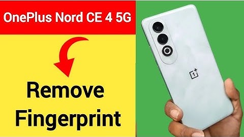 OnePlus Nord CE 4 5G me fingerprint lock Kaise hataye, how to remove fingerprint