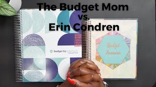 THE BUDGET MOM'S BUDGET BY PAYCHECK WORKBOOK VS THE ERIN CONDREN DELUXE MONTHLY PLANNER