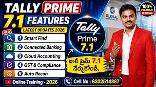 Tally Prime 7.1 Full New Updates in Telugu | Latest Version 2026