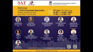 Webinar: Trade & Investment Opportunities between Australia and India post COVID-19 and beyond!