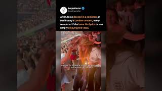 adele's dance moment at bad bunny's concert in london has the internet laughing 😭🤠 #adele