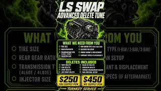 LS Swap Advanced Delete Tune | VATS, EGR, EVAP, Rear O2 &amp; Fan Control Setup #lsswap #shortsfeed