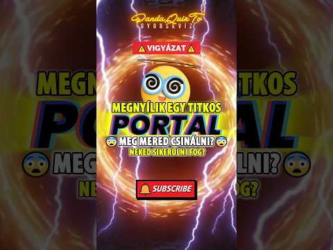 KVÍZ: 😵TITKOS PORTÁL! 🤯Neked SIKERÜL?🔥 #shorts #trending #kvíz