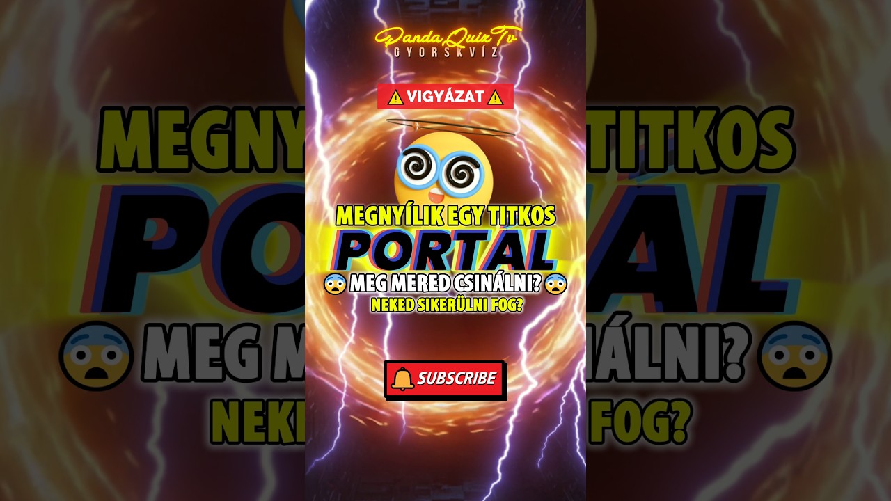 KVÍZ: 😵TITKOS PORTÁL! 🤯Neked SIKERÜL?🔥 #shorts #trending #kvíz