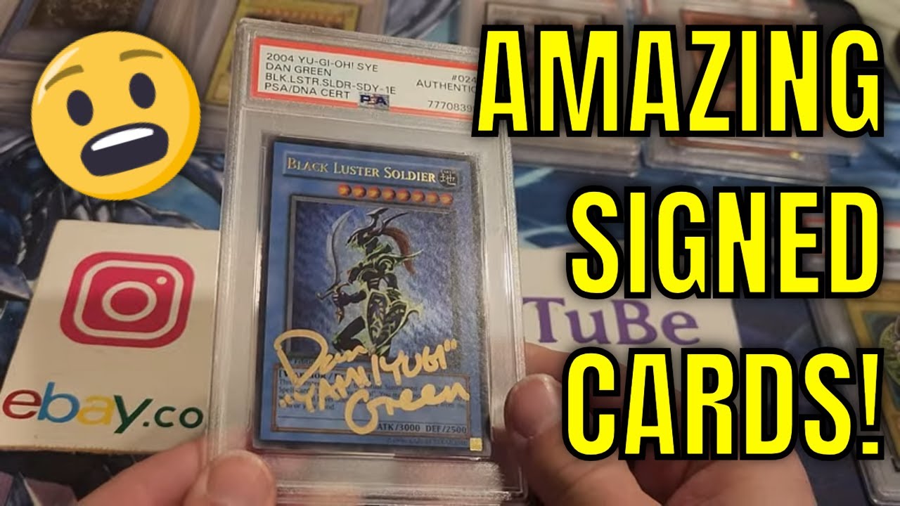 SIGNED YuGiOh Cards VOICE ACTORS! Yugi! Kaiba Pegasus Joey Marik PSA