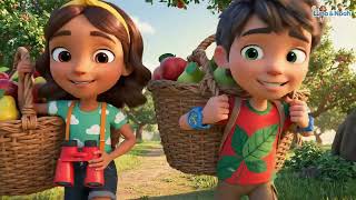Meyve Şarkısı! 🍎 Vitamin Dolu | Luna ve Noah ile Eğitici Bebek Şarkıları