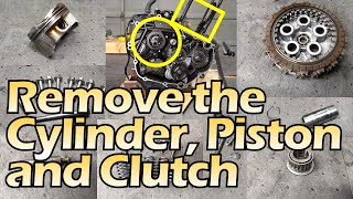 Cbr300R - Engine Teardown Part 2 How To Remove The Cylinder, Piston, And Clutch