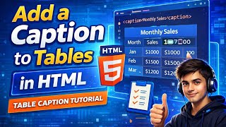 How to Add a Caption to a Table in HTML | Table Caption Tutorial