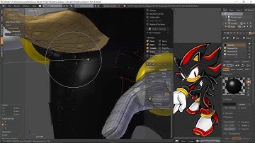 Blender Tutorial: Modeling Shadow The Hedgehog Part: 9