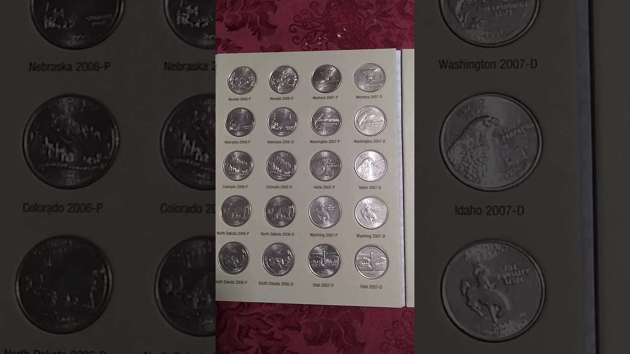 mi album de monedas de 25 centavos