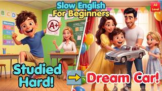 Hard Work Always Pays Off! Easy English Listening Story for Beginners (A1 - A2 Level)