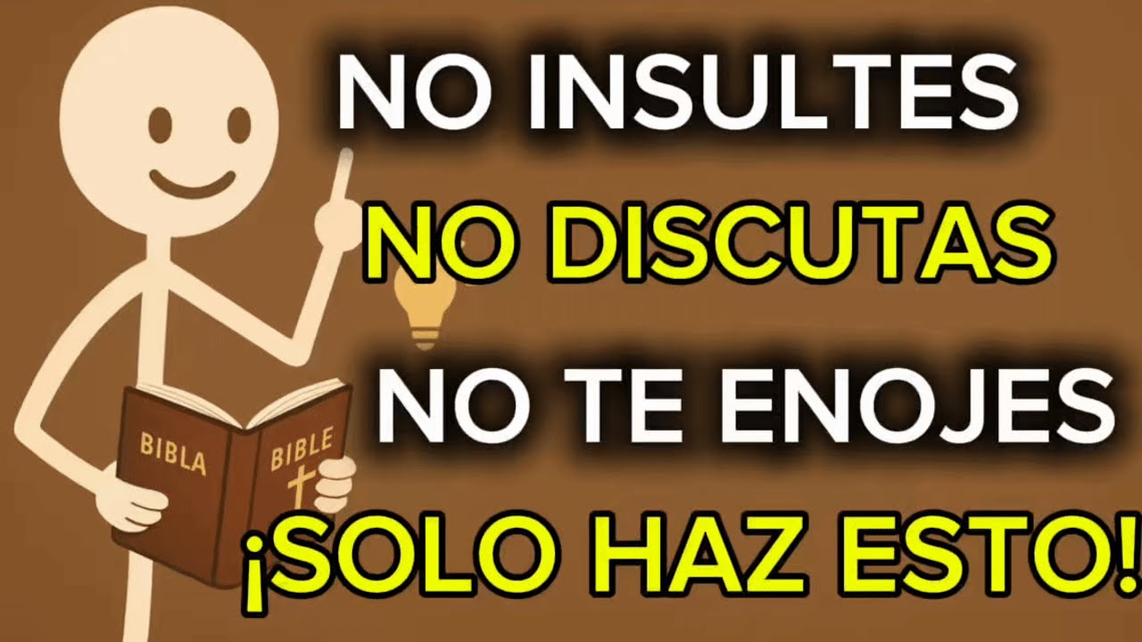Cómo no ENOJARTE ni MOLESTARTE nunca MAS por nadie (Segun Dios)