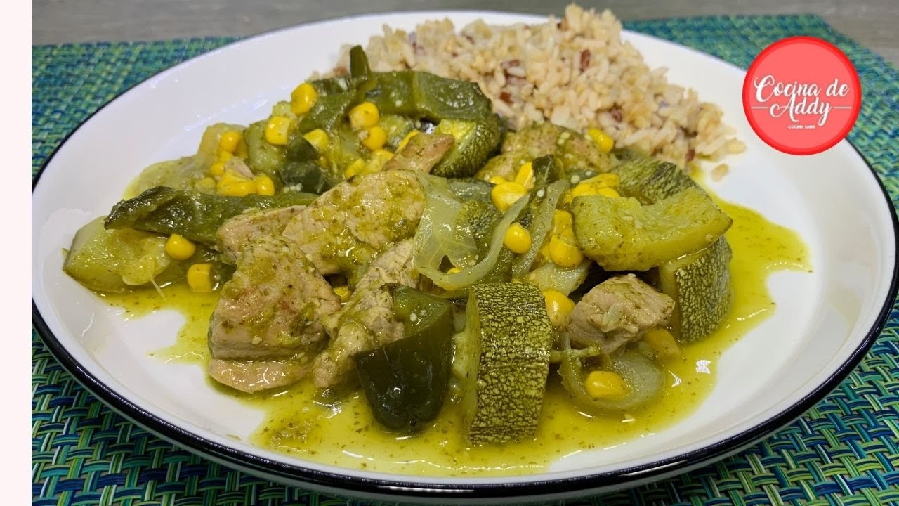 Almuerzo o Cena p/ Bajar Colesterol y Triglicéridos LOMO EN SALSA VERDE  Rico y Sano |Cocina de Addy - YouTube