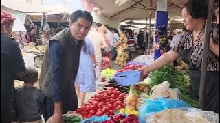 লোকাল কাঁচা বাজার, নুকুুস, উজবেকিস্তান (সেপ্টেম্বর ২০২৩)/ Local Vegetable Market, Nukus, Uzbekistan