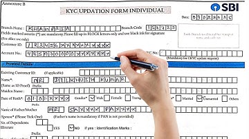 sbi kyc updation form individual form kaise bhare|sbi kyc form kaise bhare 2025 | kyc form fill up