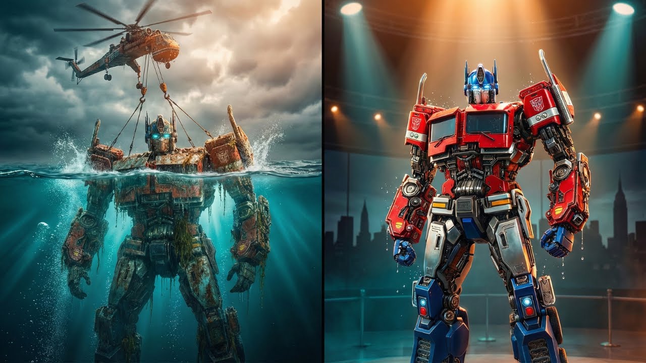 Legendary Salvage: Giant Optimus Prime Pulled from the Deep Ocean — Museum-Grade Restoration