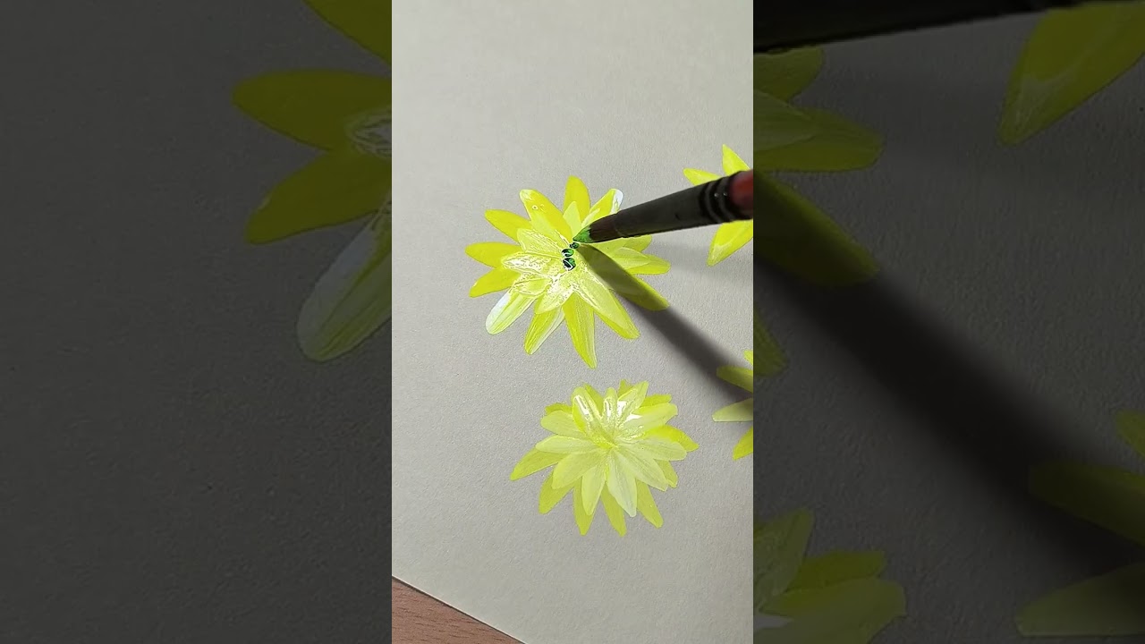 Easy Flower Drawing | Relaxing Art | Watercolor Sketch Flower 