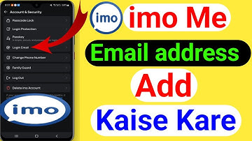 How To Add Email on imo | imo me Email Address Add kaise kare