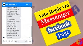how to send automatic message on Messenger of Facebook Page? Updated 2021. | F HOQUE | screenshot 4