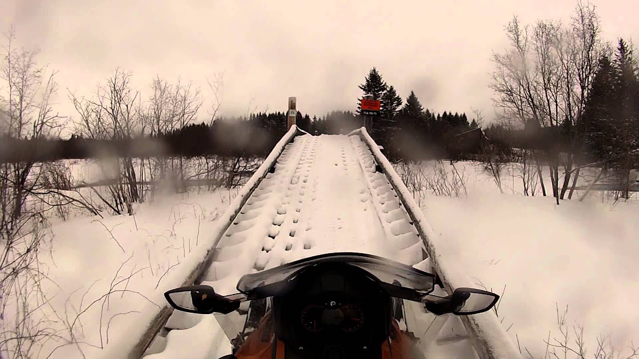 Luap Snowflake snowmobile Wood Bridge on RT 73a or 73 near Eagle Lake