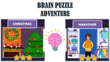 BRAIN PUZZLE ADVENTURE CHRISTMAS BRAIN PUZZLE ADVENTURE MAKEOVER BRAIN PUZZLE TRICKYRIDDLES&PUZZLES