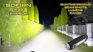 Sofirn IF23 EDC flashlight review | Night shots and runtimes