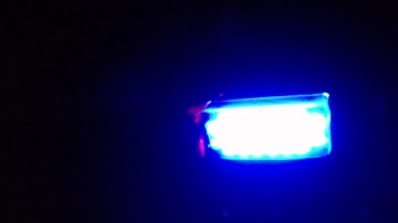 police red and blue dash lights