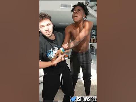 ADIN ROSS squieezes ISHOWSPEED's hand! - YouTube