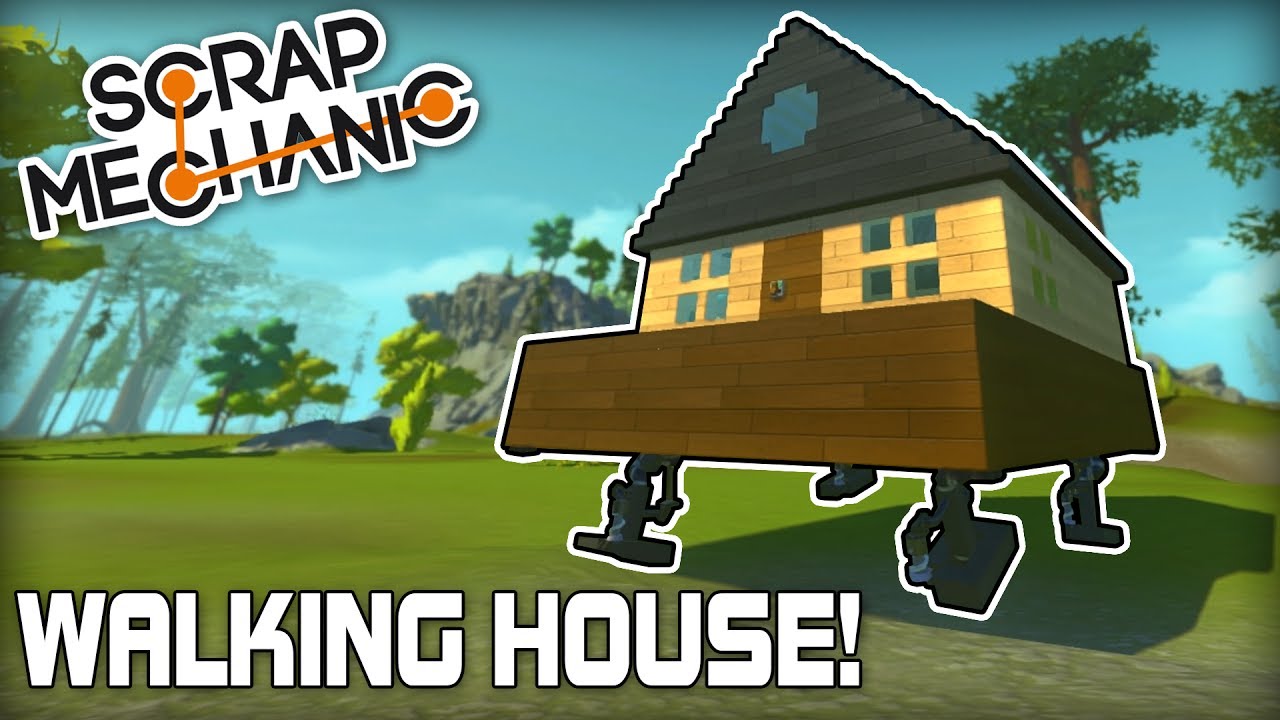Walking Piston House! (Scrap Mechanic 