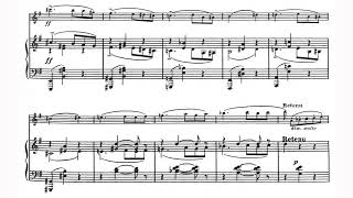 Claude Debussy - La Plus Que Lente for Violin and Piano (1910) [Score-Video]
