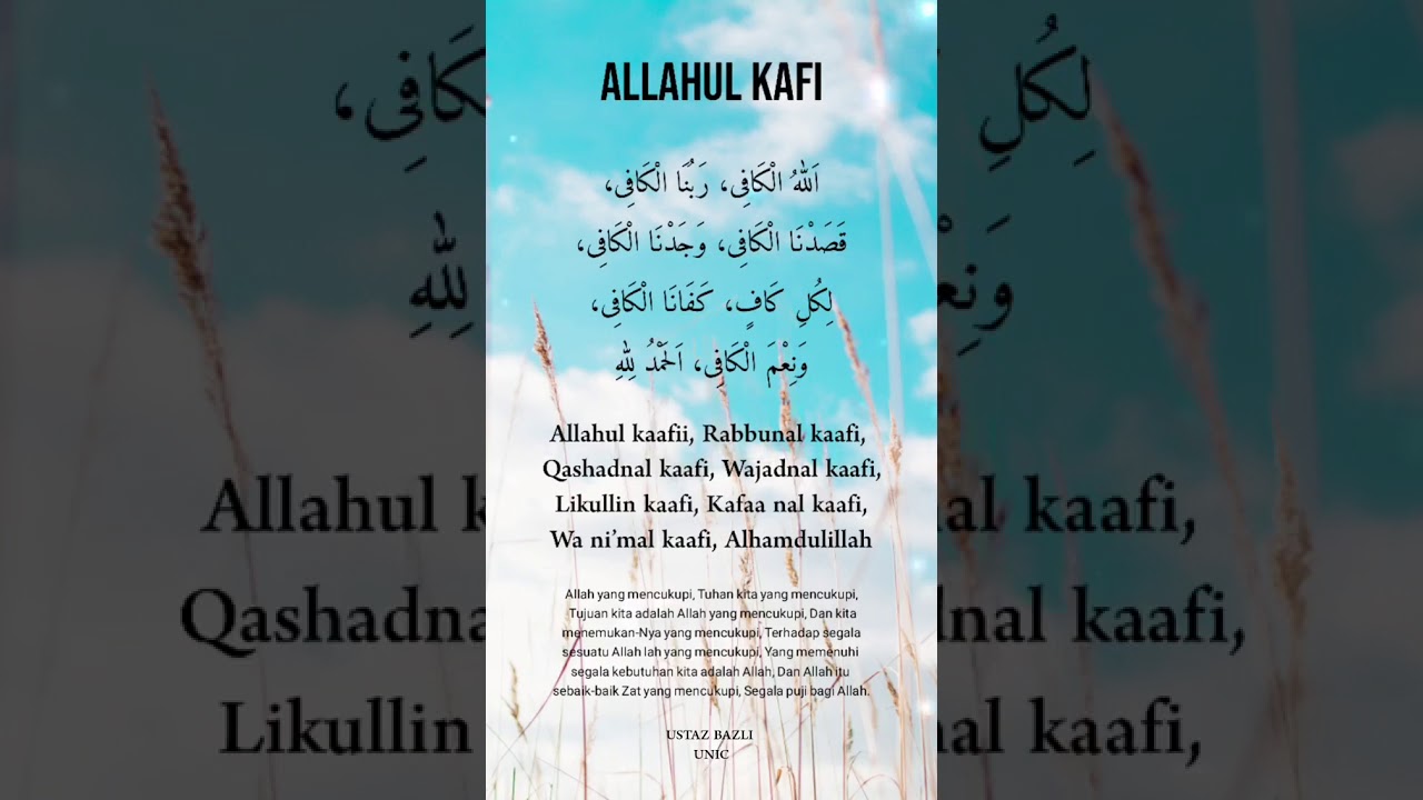 Zikir Allahul Kafi Sedap Didengar Youtube