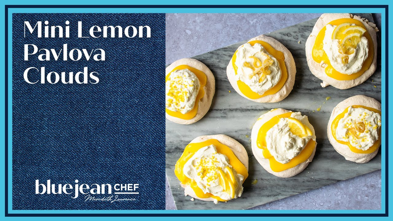 Mini Lemon Pavlova Clouds | Blue Jean Chef