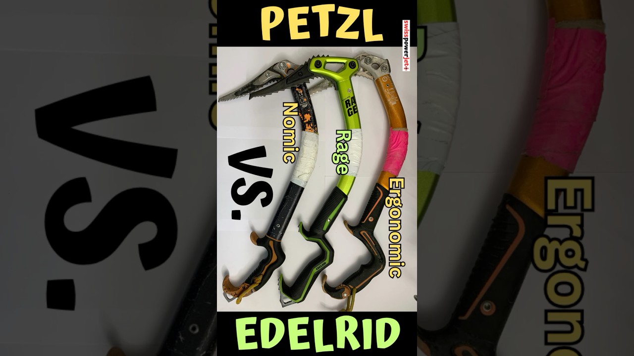 Petzl Ergonomic vs Edelrid Rage Icetool 