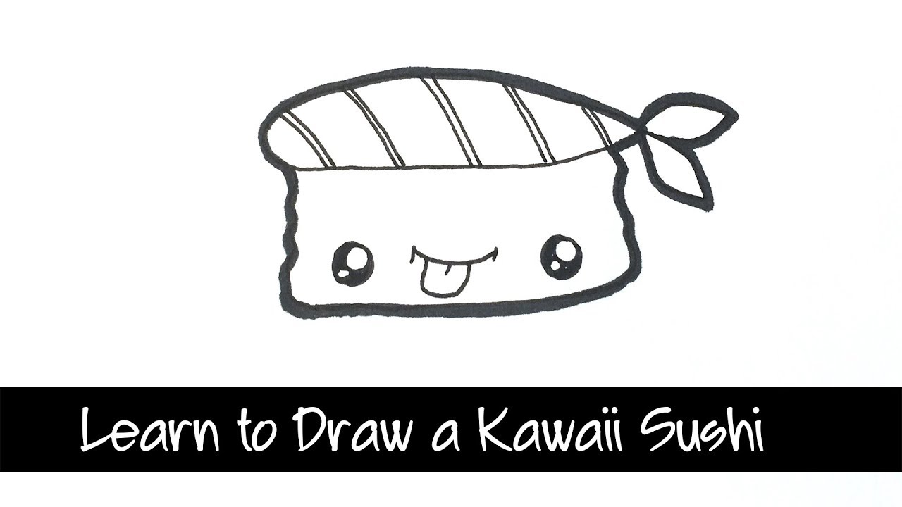 Cute Kawaii Drawings Sushi