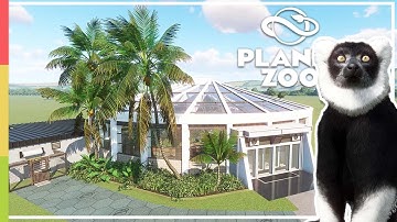 The Lemur DOME｜Black And White Ruffed Lemur Habitat - Speed Build [No Commentary]｜Planet Zoo