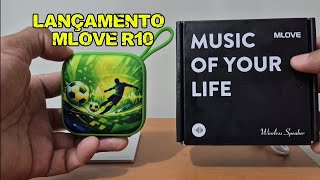 LANÇAMENTO:CAIXA DE SOM MLOVE R10,BLUETOOTH 6.0 IPX7 