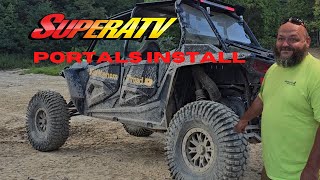 SuperATV  GDP 4-Inch 30% Reduction Portals Install on the RZR