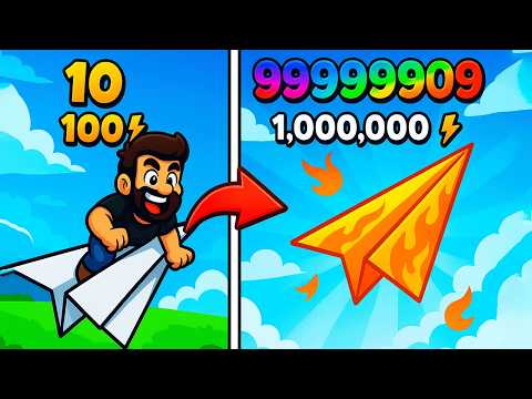 Volando 98,458,74 Km con AVIONES DE PAPEL en Roblox! 😈