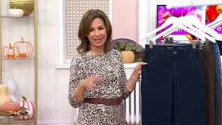 Susan Graver Stretch Denim Straight Leg Full Length Jean on QVC