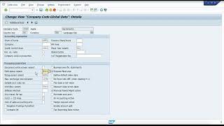 OBY6 in SAP FICO | Company Code Global Parameters (Step-by-Step)
