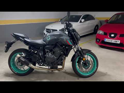 Yamaha MT-07 2023 with (Mivv GP Pro) without  DB killer, (Sound on) 4K-60fps