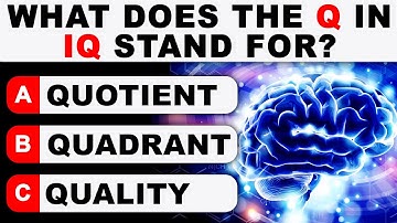 Test How Sharp Your Brain Is - 30 Questions Smart People Can Answer | Best General Knowledge Quiz!